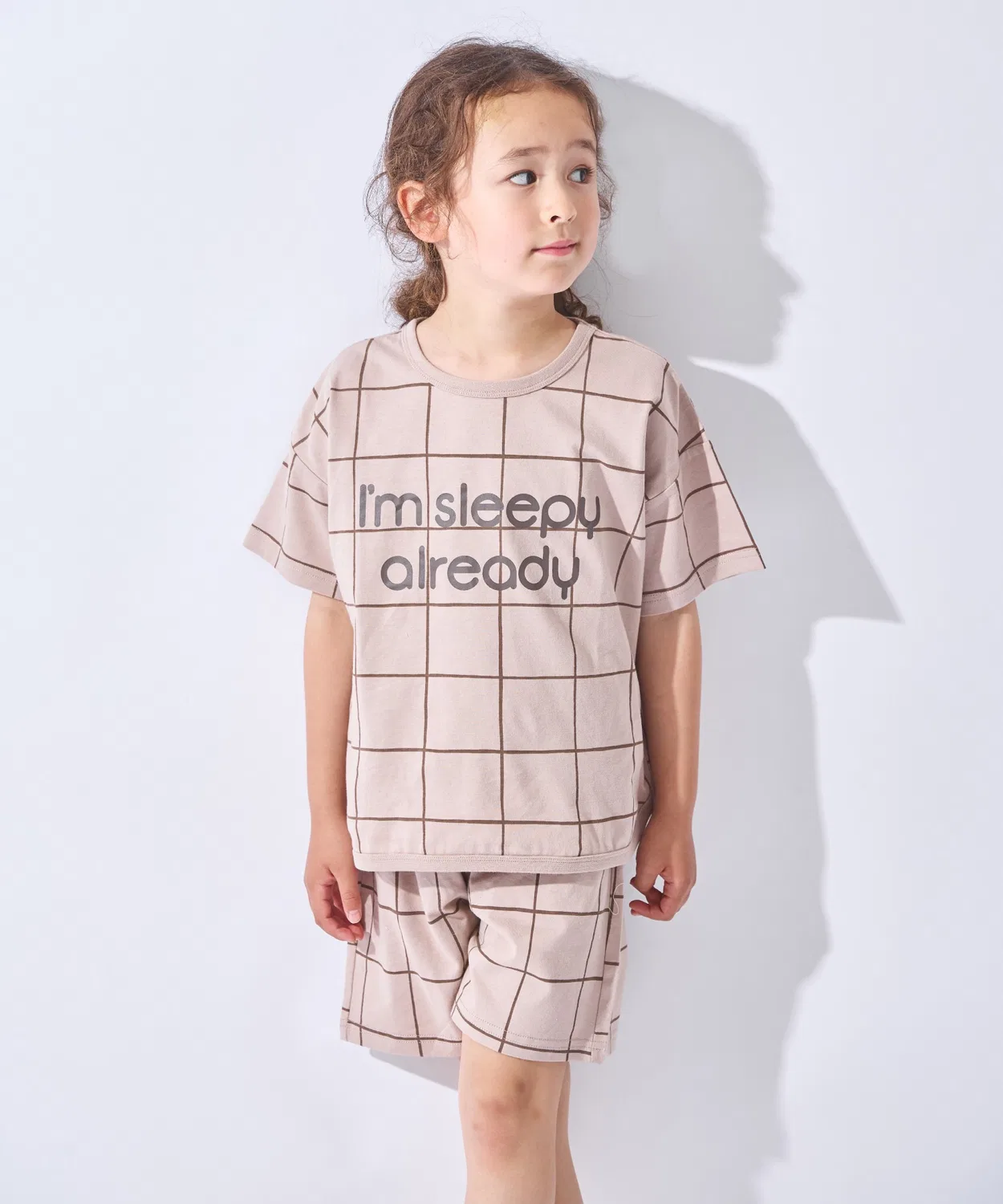 Детский комплект с принтом из хлопка ever closet, Beige