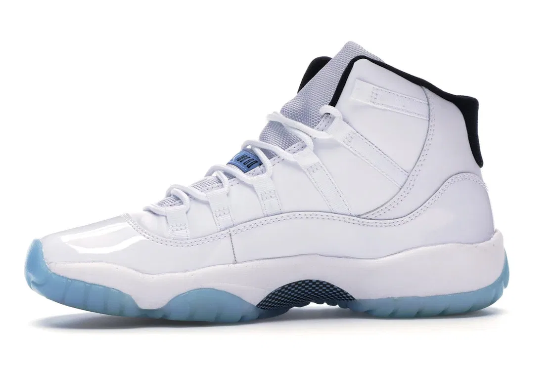Детские кроссовки для мальчиков с высоким верхом Jordan 11 Retro Jordan, White/Black-Legend Blue — фото 3
