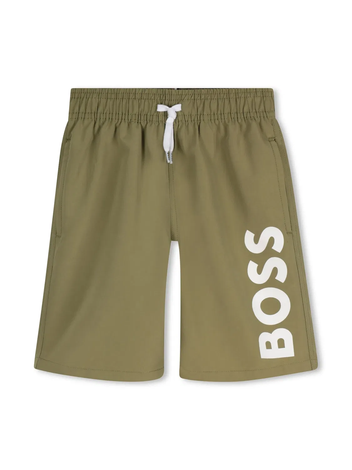Плавательные шорты с логотипом BOSS, зеленый