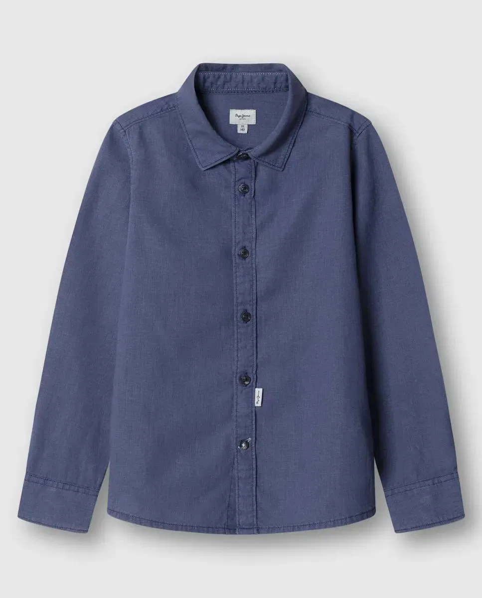 Детская рубашка для мальчиков льняная Daniel Pepe Jeans, Azul Índigo