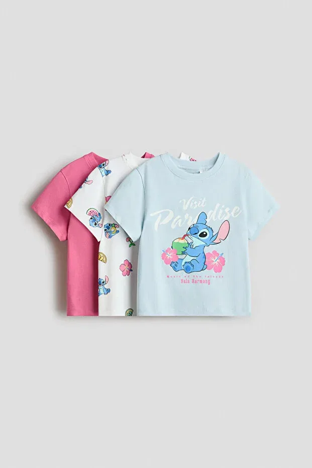 Комплект из трех предметов: футболка с принтом H&M
