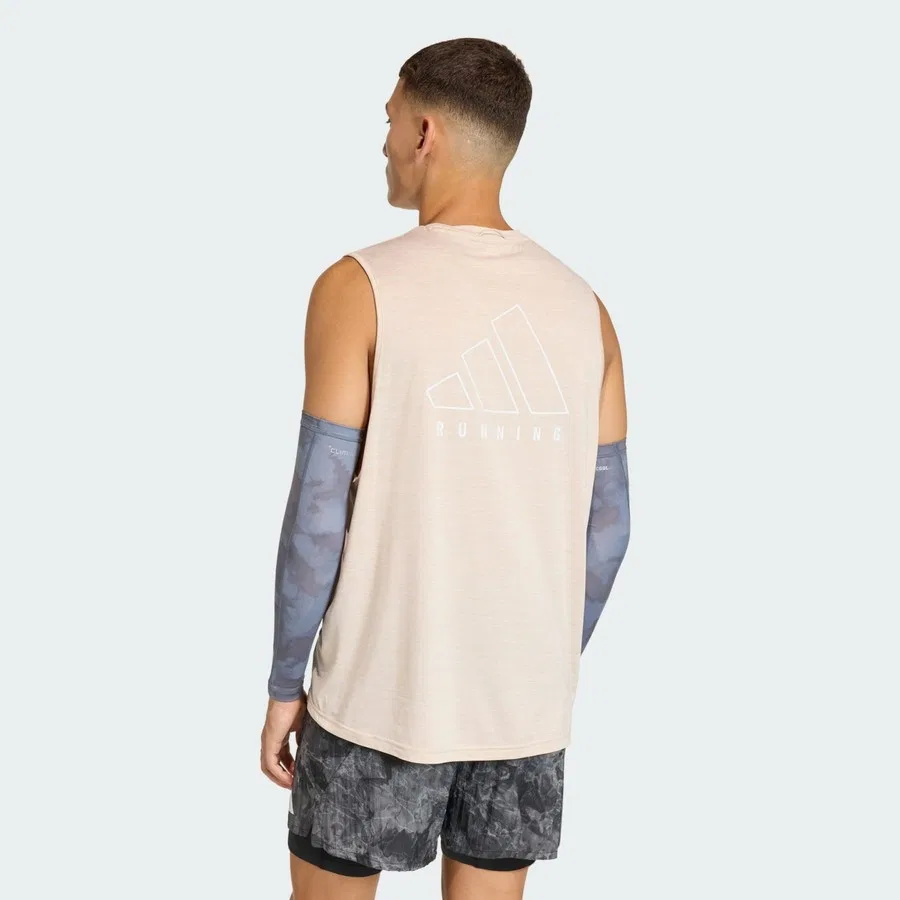 Мужской спортивный топ без рукавов Performance Soft Touch, adidas, Бежевый — фото 2