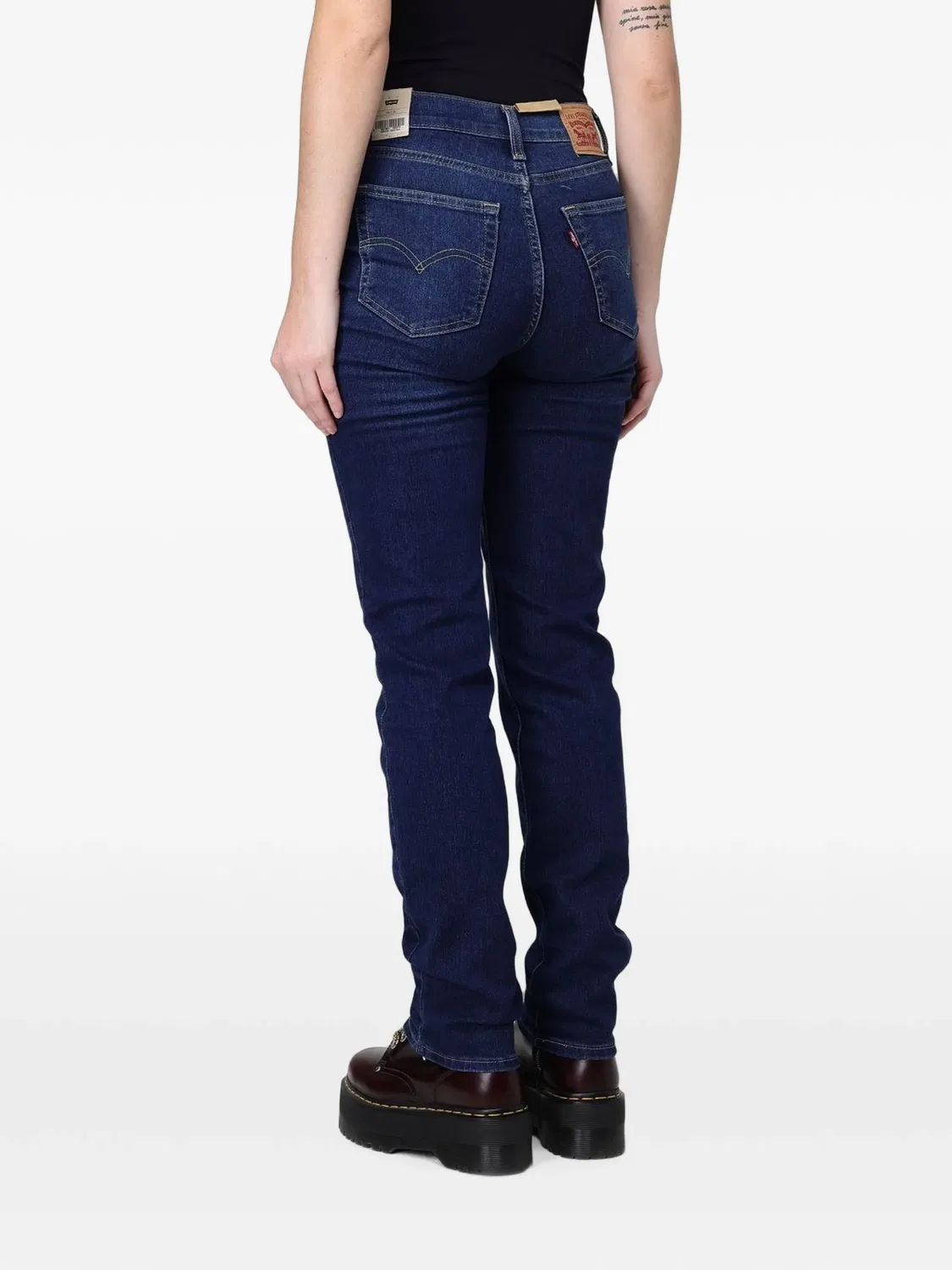 Джинсы прямого кроя с эффектом стирки Levi's, синий — фото 3