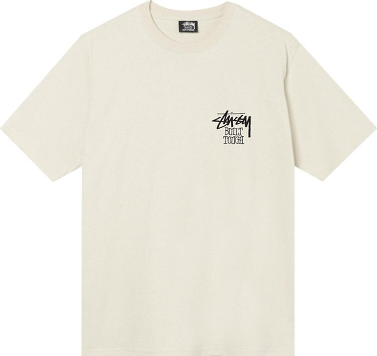 

Футболка Stussy Built Tough Tee 'Putty', кремовый, Бежевый, Футболка Stussy Built Tough Tee 'Putty', кремовый