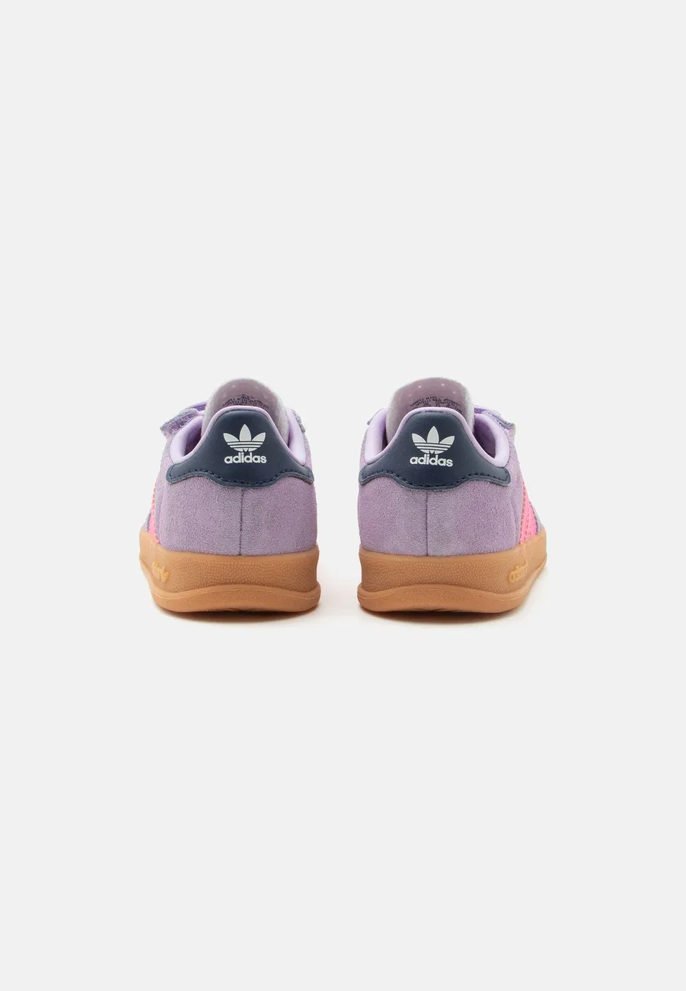Gazelle indoor cf el i unisex - детская обувь Adidas Originals, Powder Plum/Lucid Pink — фото 3
