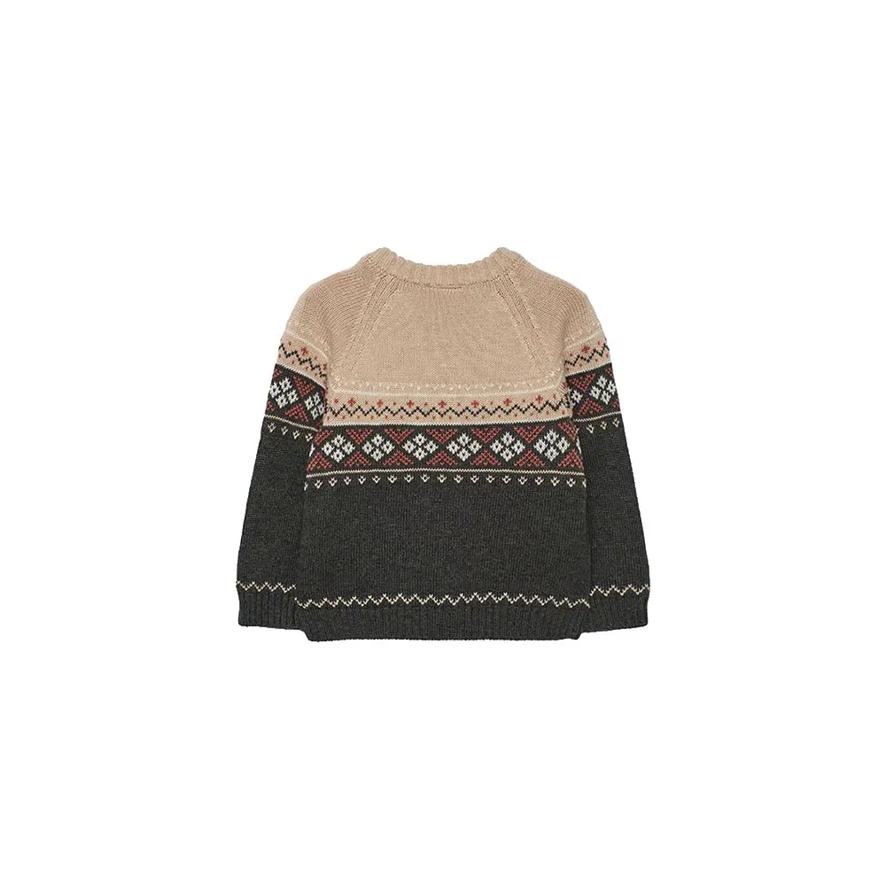 Свитер Boboli Knitwear, бежевый — фото 2