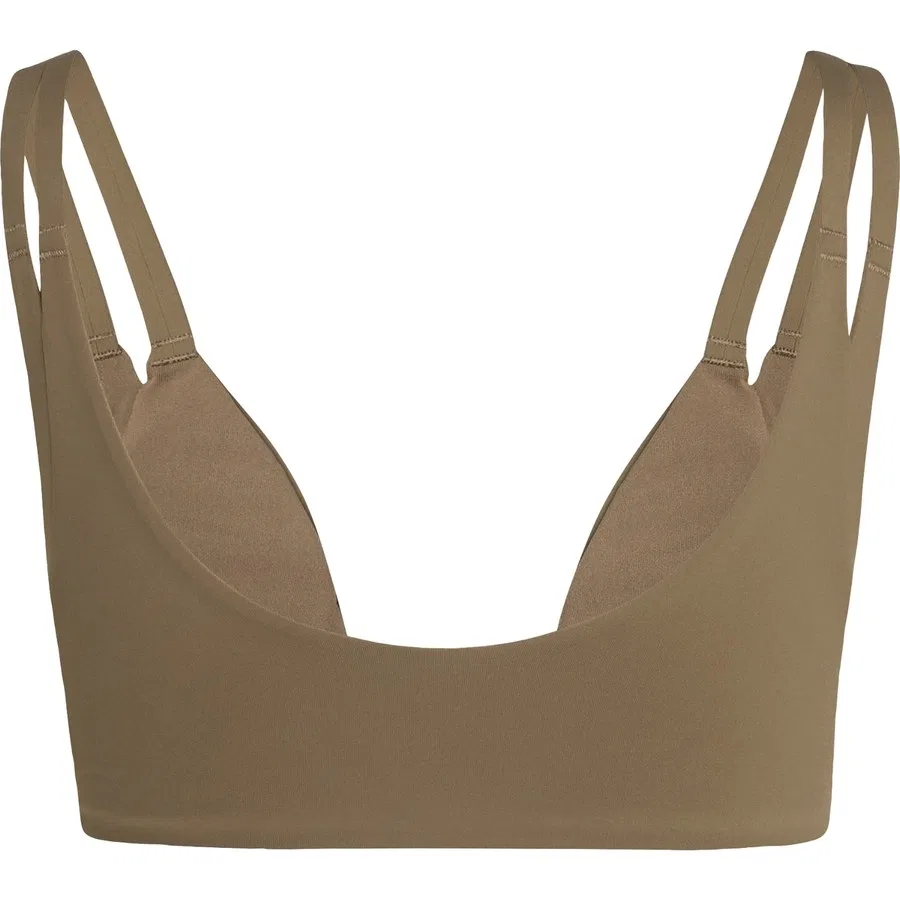 Спортивный бюстгальтер с регулируемыми бретелями Optime Workout Twist Reversible Light Support Bra adidas, Хаки — фото 4