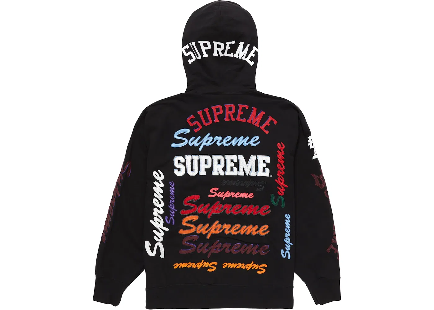 Мужская худи с принтом Supreme Sweatshirt, Black