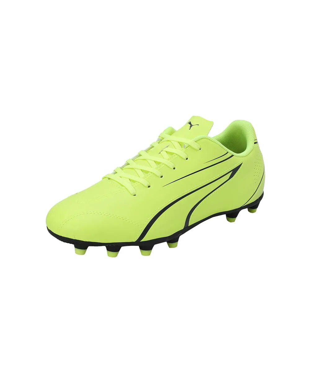 Детские футбольные бутсы для мальчиков с твердым грунтом Vitoria Fg/Ag PUMA, Electric Lime PUMA Black