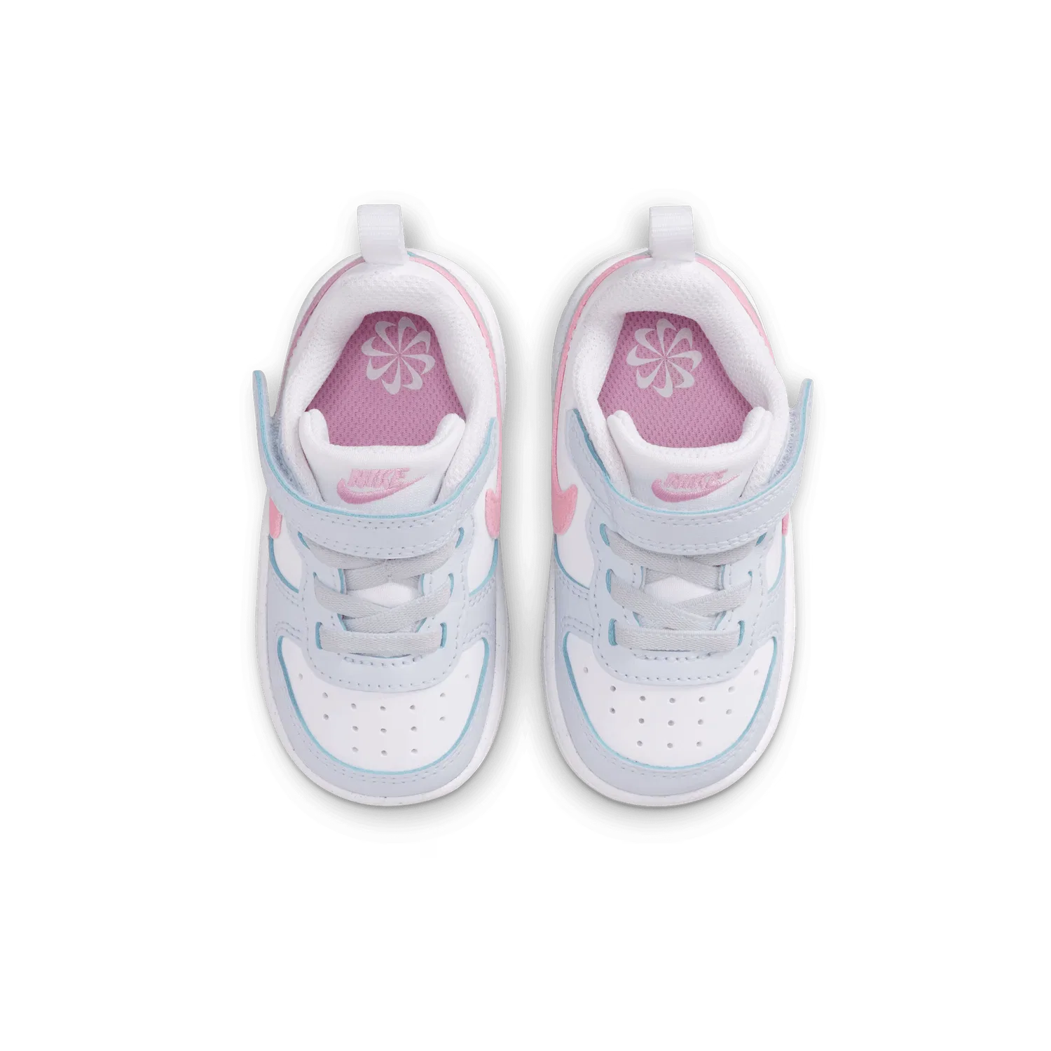Детские кроссовки на липучке Nike COURT BOROUGH LOW ESS+ TD, синий — фото 2