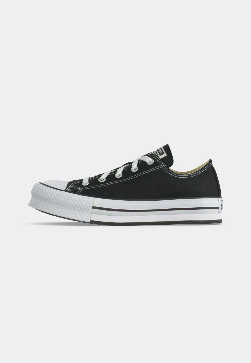 Подъемная платформа Chuck Taylor All Star - кроссовки Converse, Black/White — фото 2