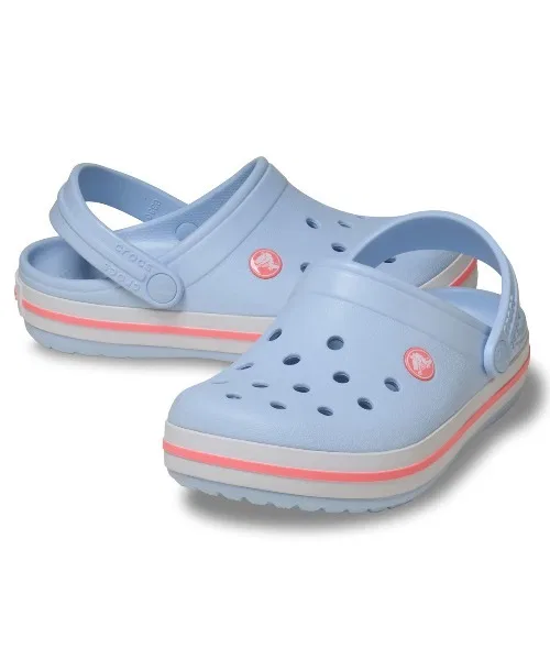Детские сандалии-клоги с ремешком Crocband Clog K crocs, Blue — фото 3