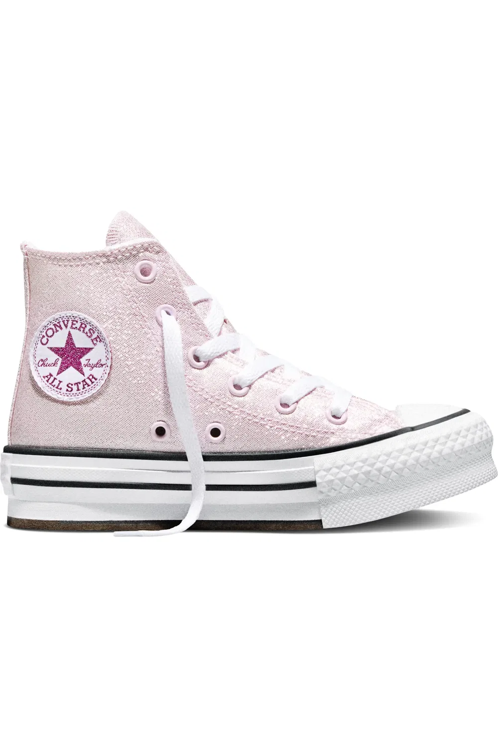 Кеды детские высокие на платформе Chuck Taylor All Star Lift Converse, New Found Bloom — фото 3