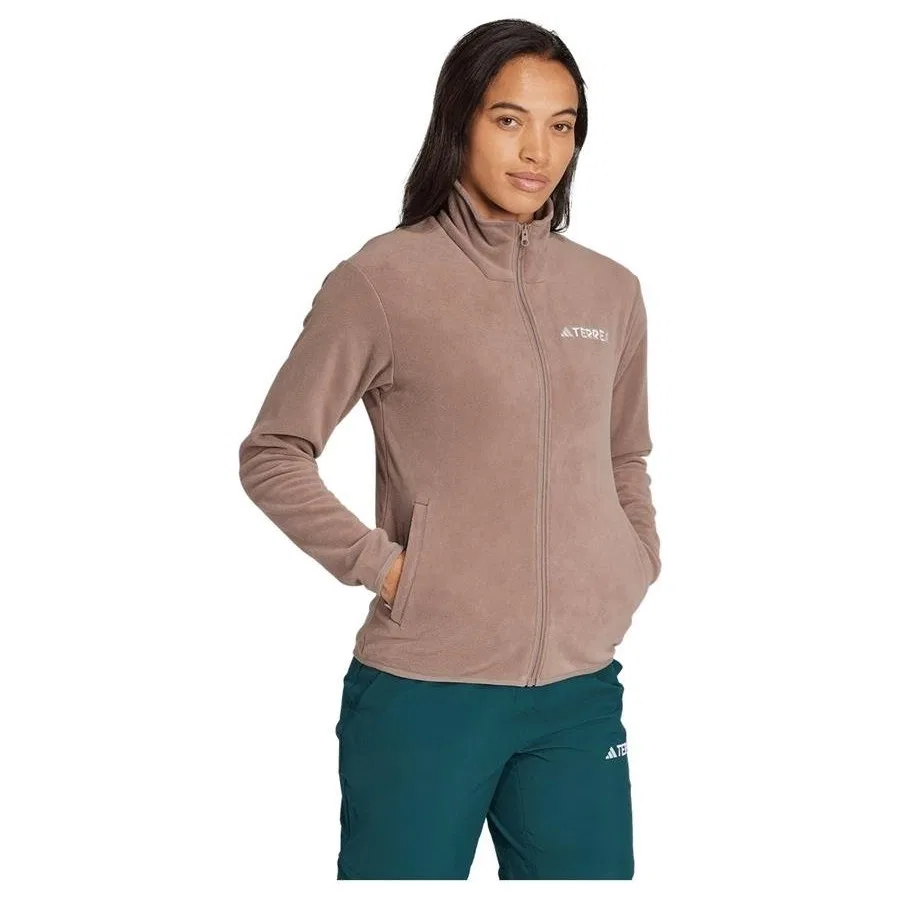 Флисовая куртка Essential с молнией Mor adidas, Фиолетовый — фото 4