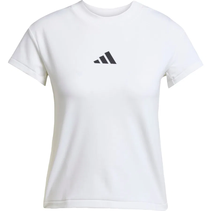 Футболка с принтом adidas Z.N.E. Baby Tee, Белый — фото 3