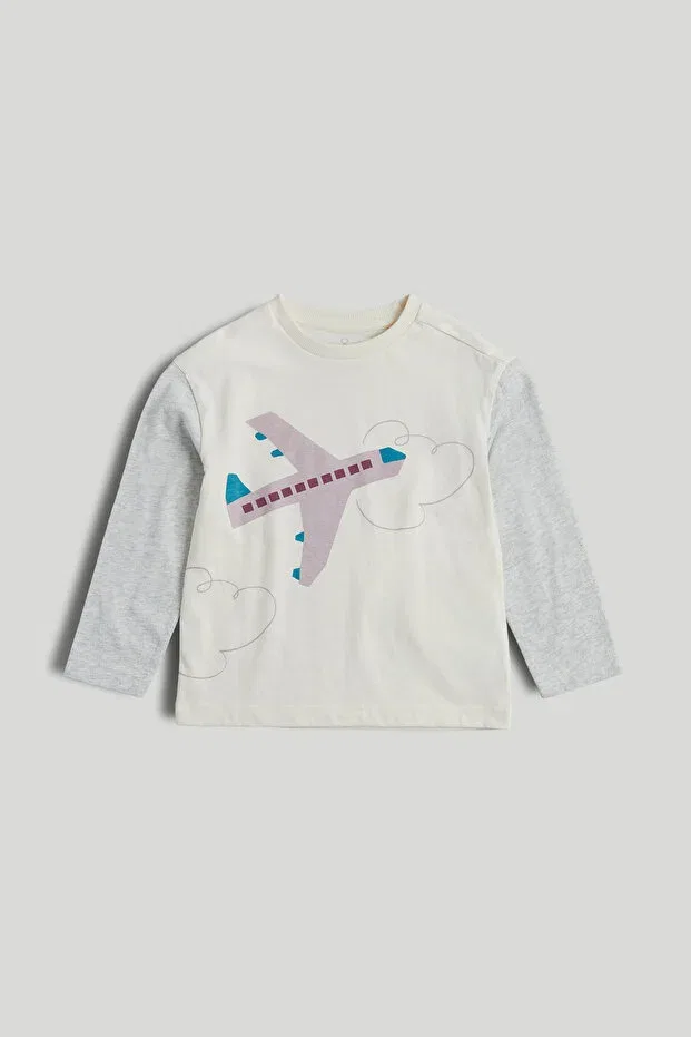 Детская футболка с длинным рукавом Airplane long sleeve tshirt Mothercare, Multicolor