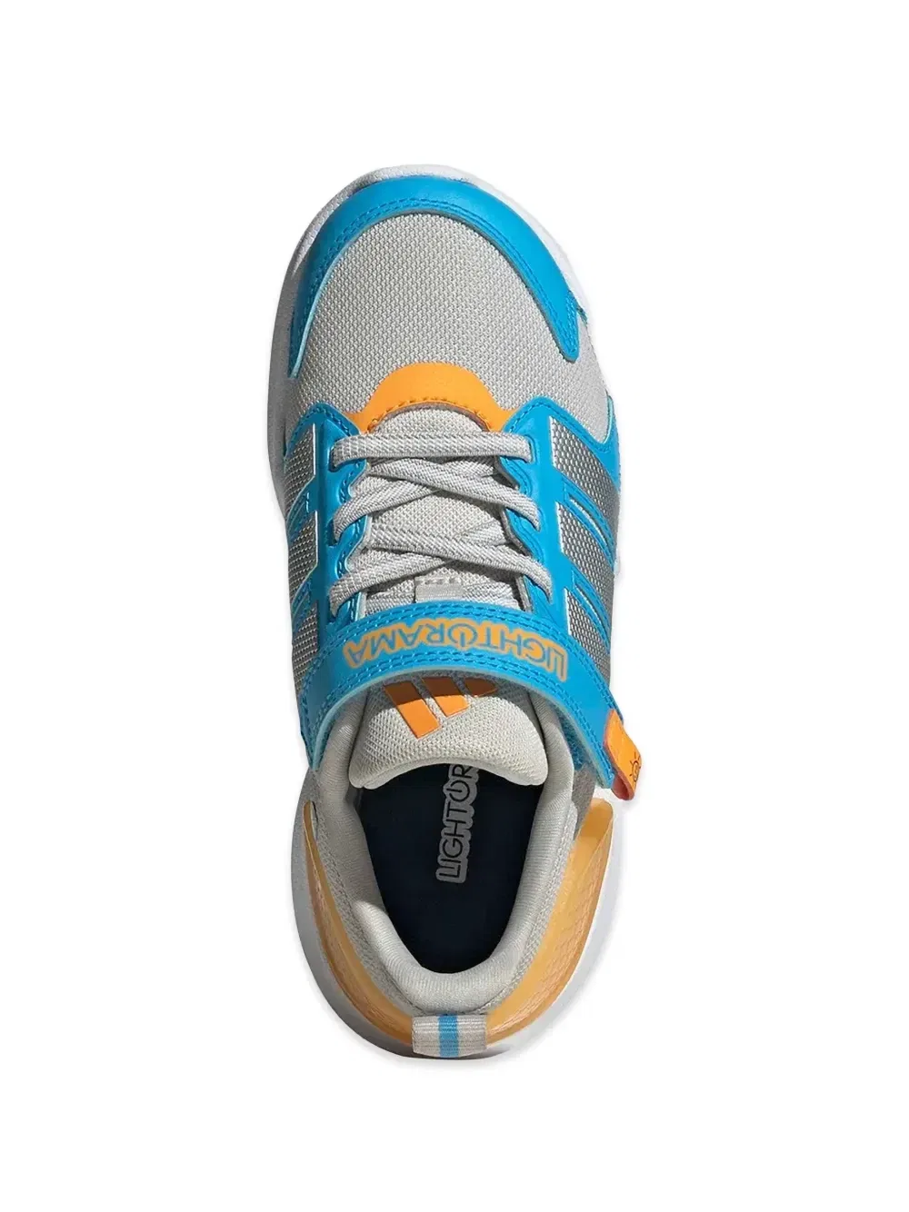 Сетчатые кроссовки Лайторама Adidas Kids, серый — фото 4