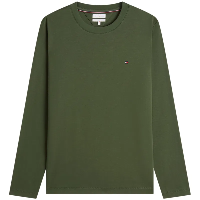 Мужская футболка с длинным рукавом Tommy Hilfiger, Army Green MT1