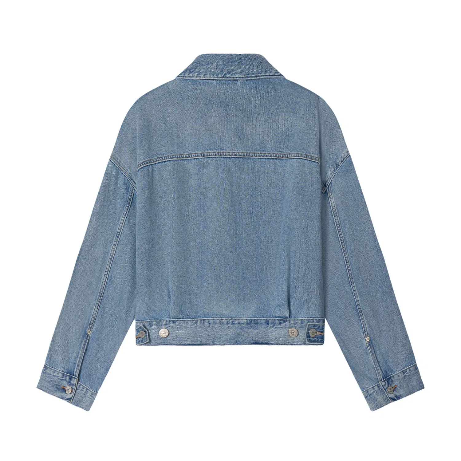 Женское джинсовое джинсовое пальто с отложным воротником Denim Jackets, Levis, Light Blue — фото 3