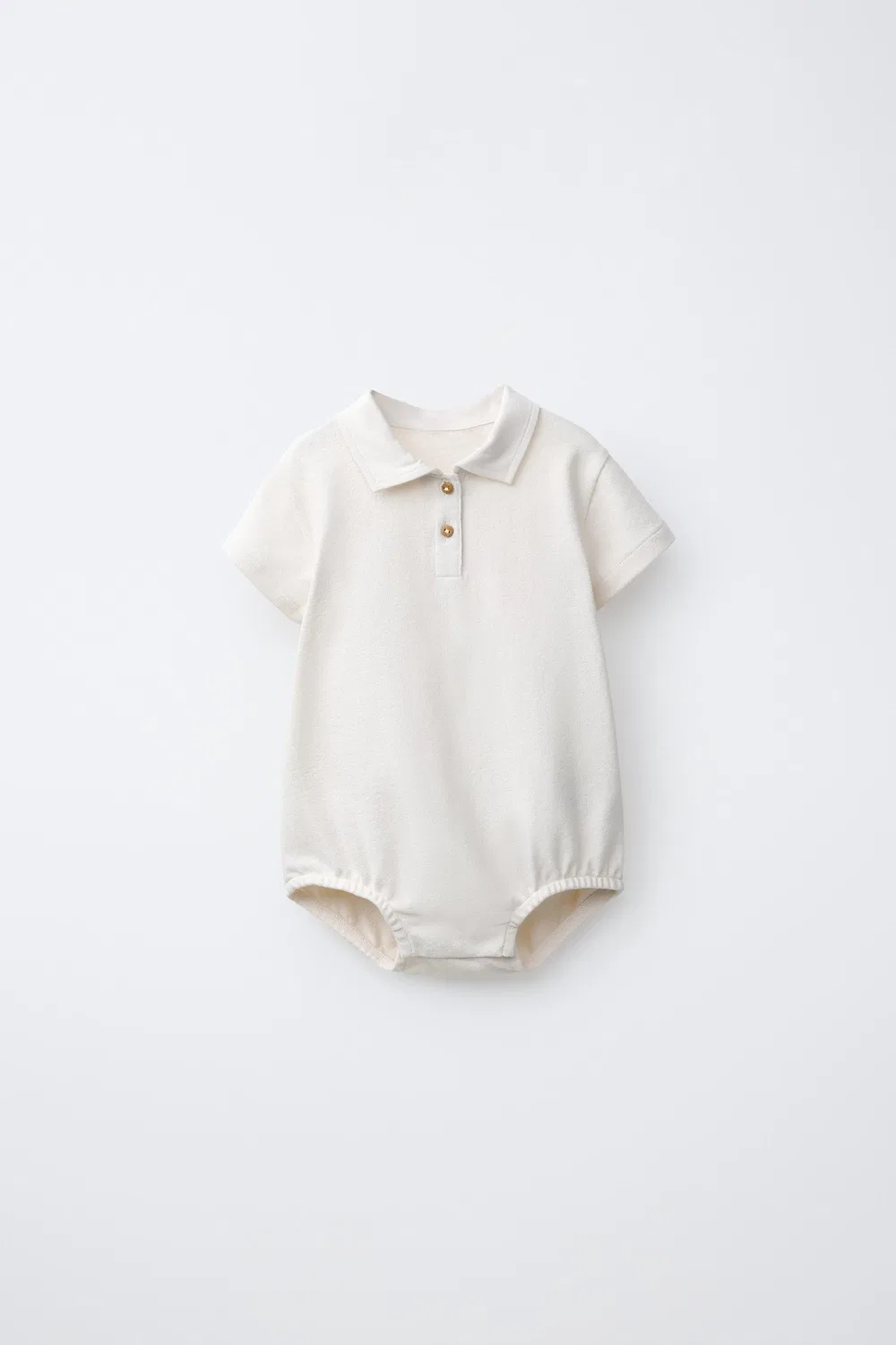 Боди с воротником-поло ZARA, Oyster-White