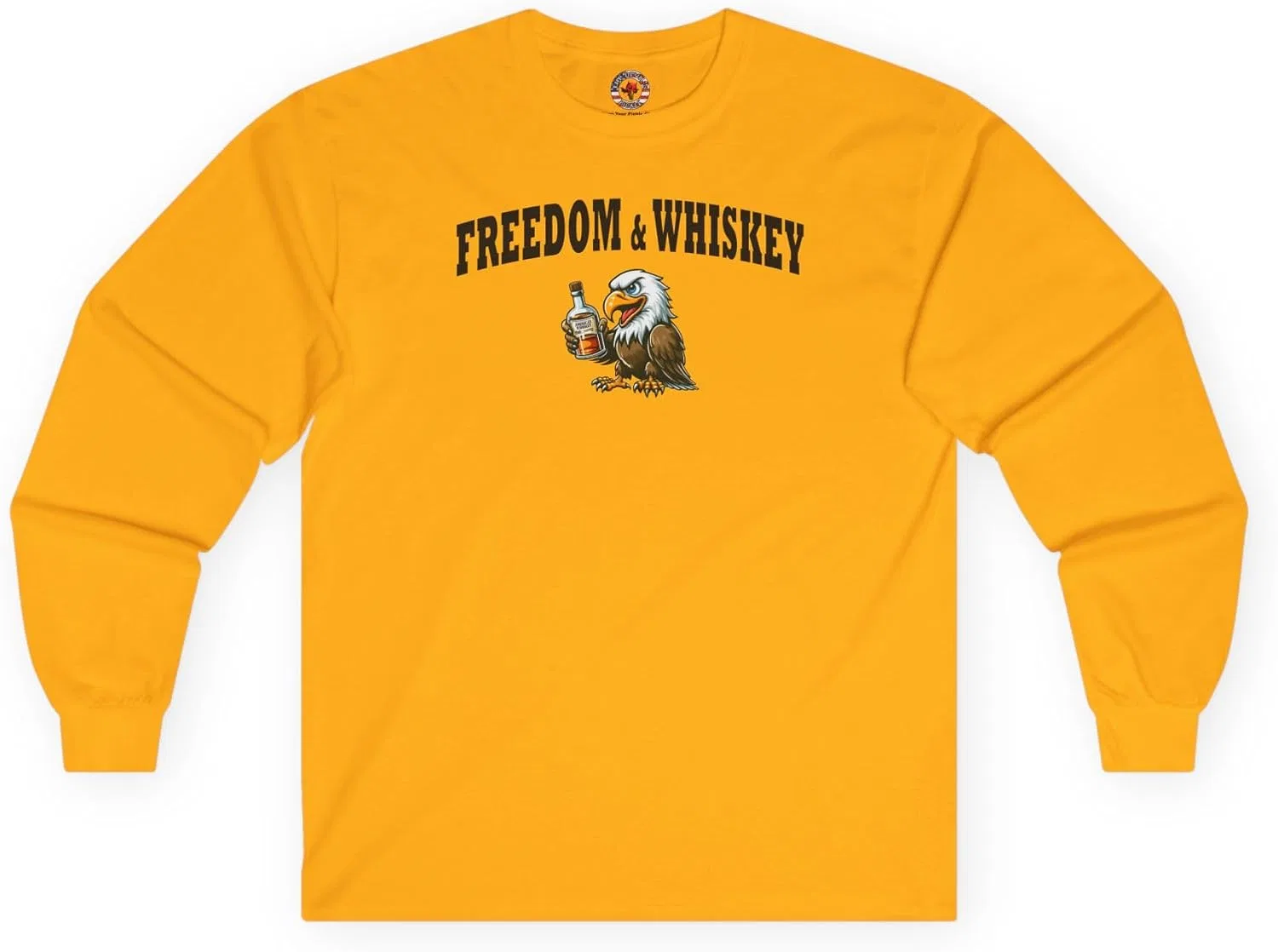 Футболка с длинным рукавом Freedom & Whiskey Gildan 2400, Gold