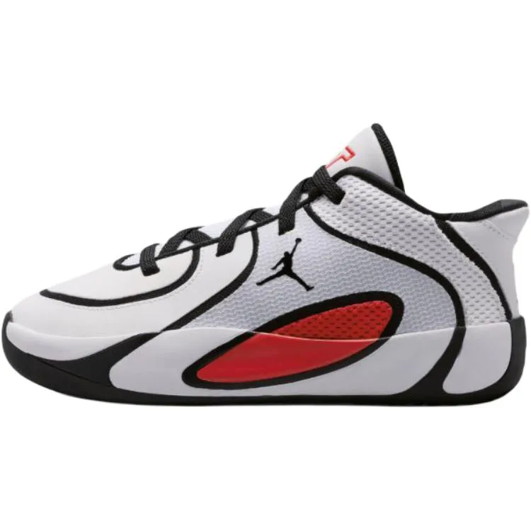 Jordan Детские баскетбольные кроссовки Tatum 4 Low top белые черные красные для детей 3-7 лет