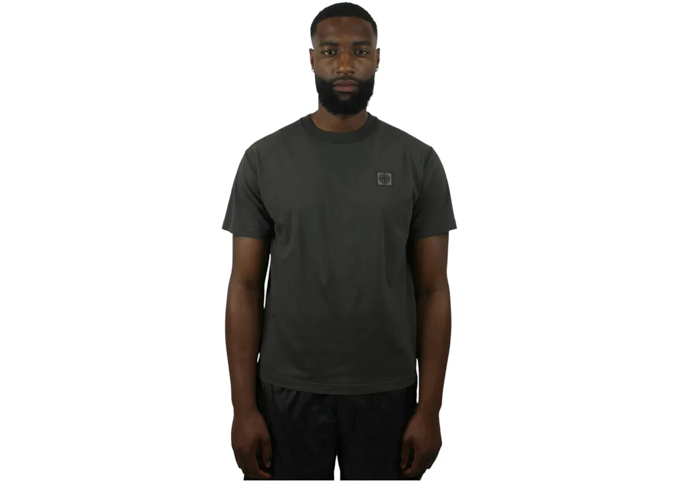 Мужская футболка с принтом Stone Island, Charcoal — фото 2