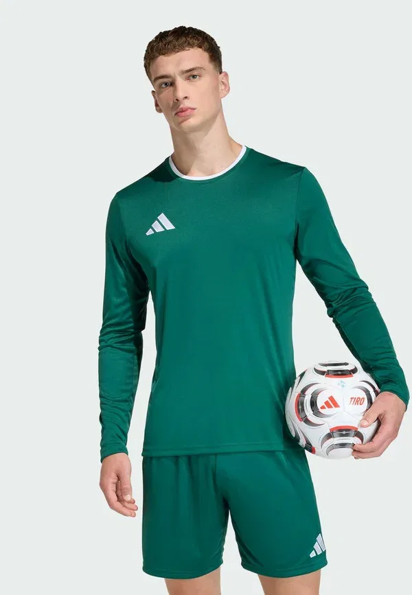 Топ с длинными рукавами Adidas Performance, белый/темно-зеленый
