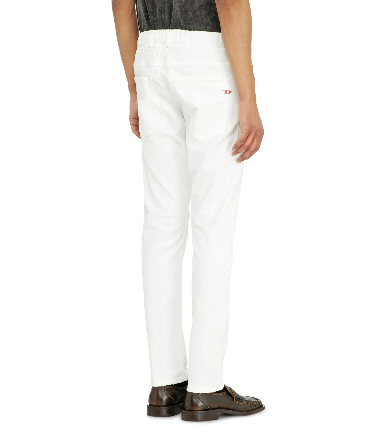 Мужские джинсы-джоггеры с зауженным кроем 2032 D-KROOLEY-BW JOGG DIESEL, White — фото 3
