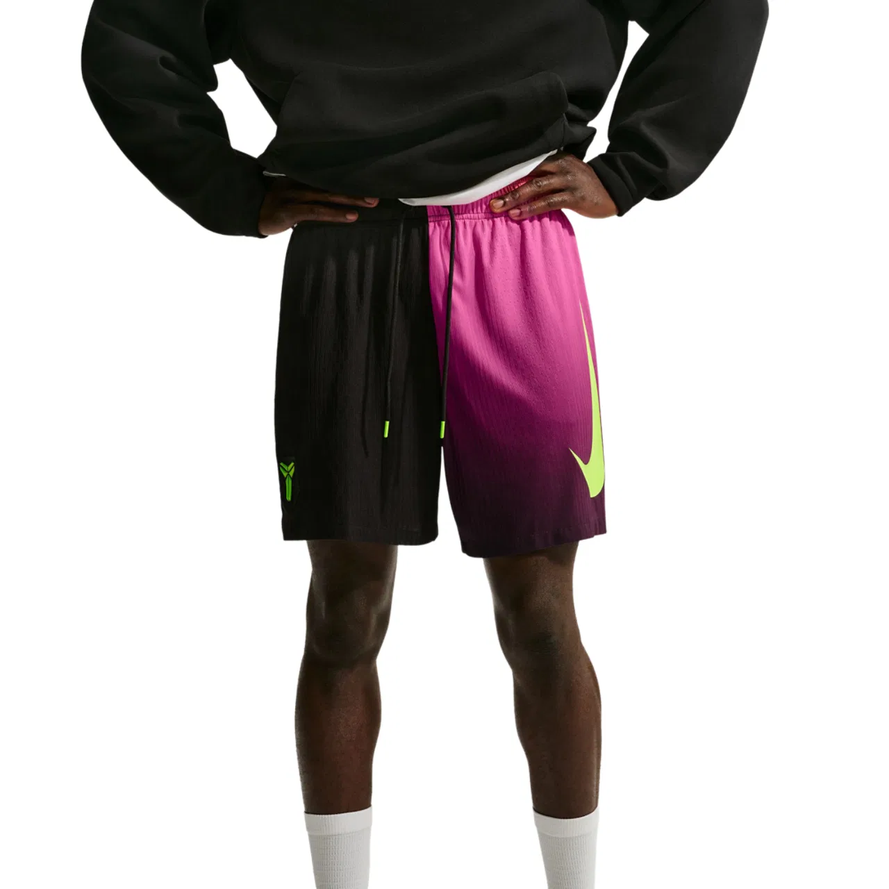 Мужские спортивные шорты с эластичным поясом Nike Kobe, Electric Green/Black