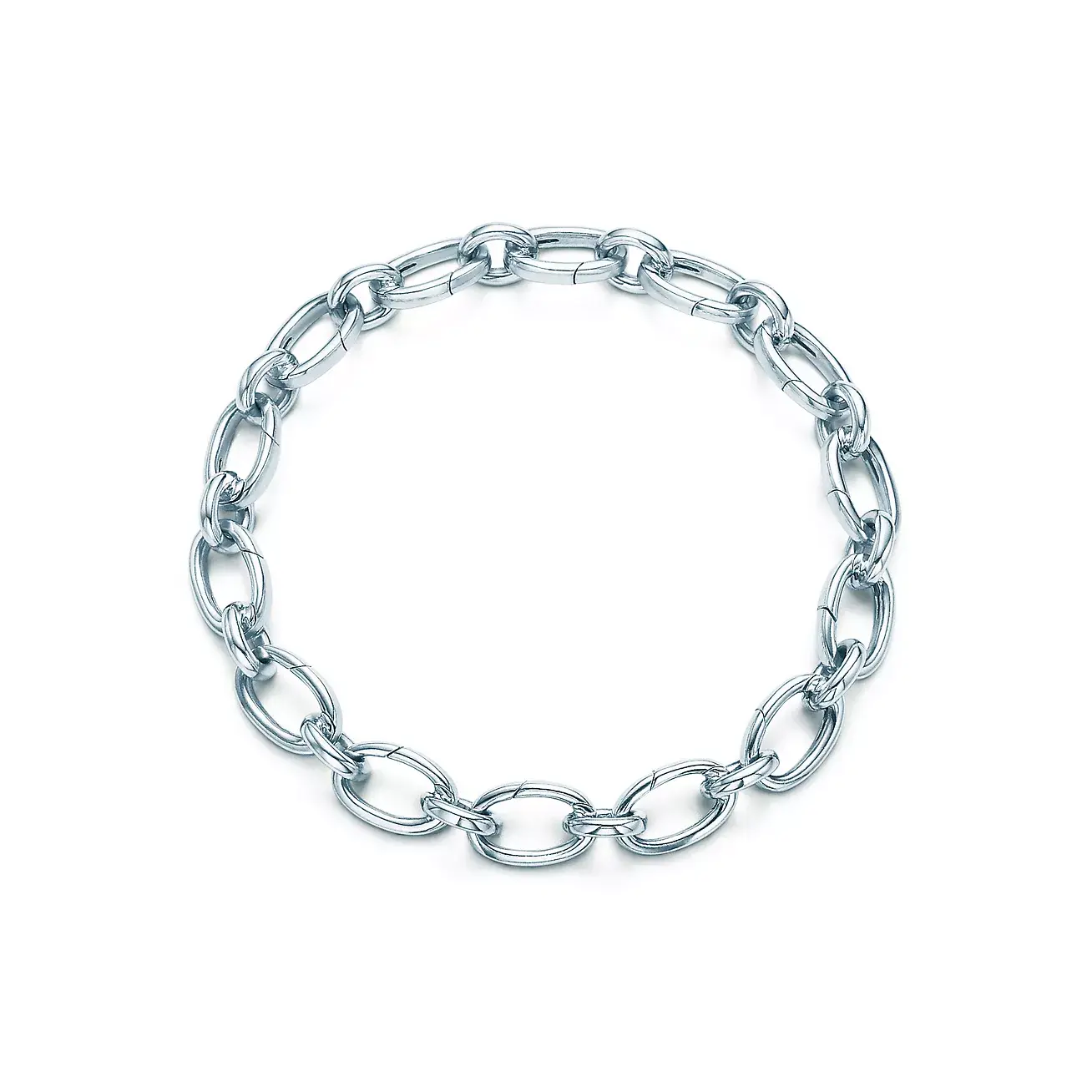 

Браслет Tiffany & Co. Oval Clasping Link, серебро
