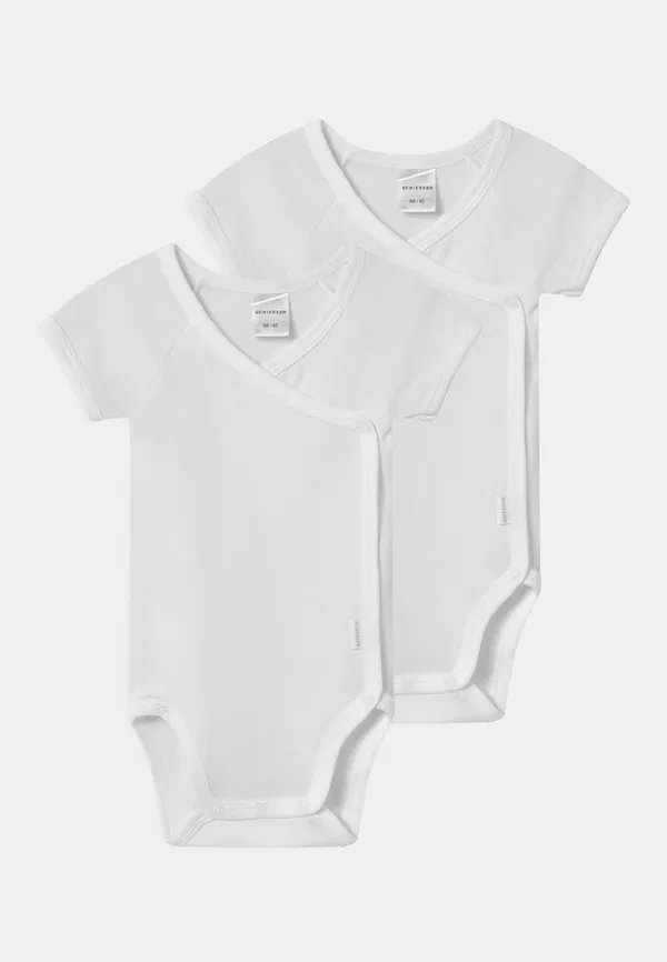 Комплект из 2 боди, хлопок, Schiesser, White, белый