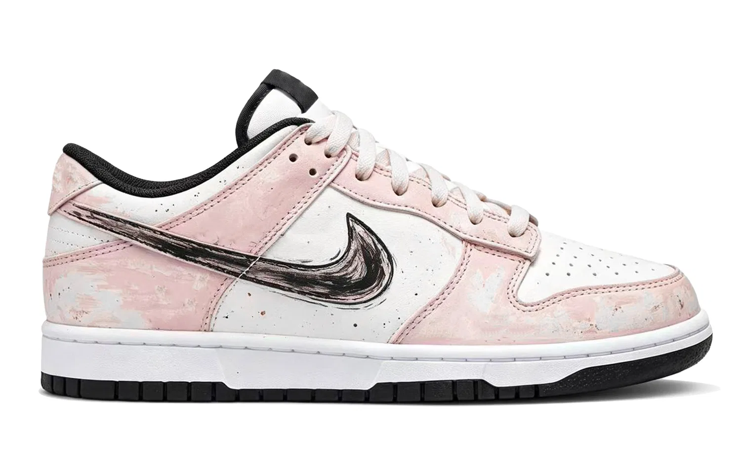 Скейтборд-кроссовки детские с принтом Low Top White Nike, Cherry Blossom Pink — фото 4