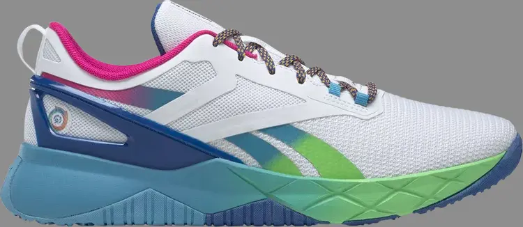 

Кроссовки nanoflex parafit tr 'white vector blue' Reebok, белый