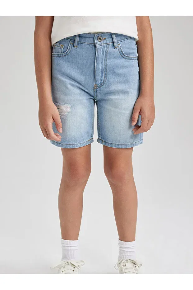 Детские шорты для мальчиков джинсовые Refa Collection, Light Blue — фото 2