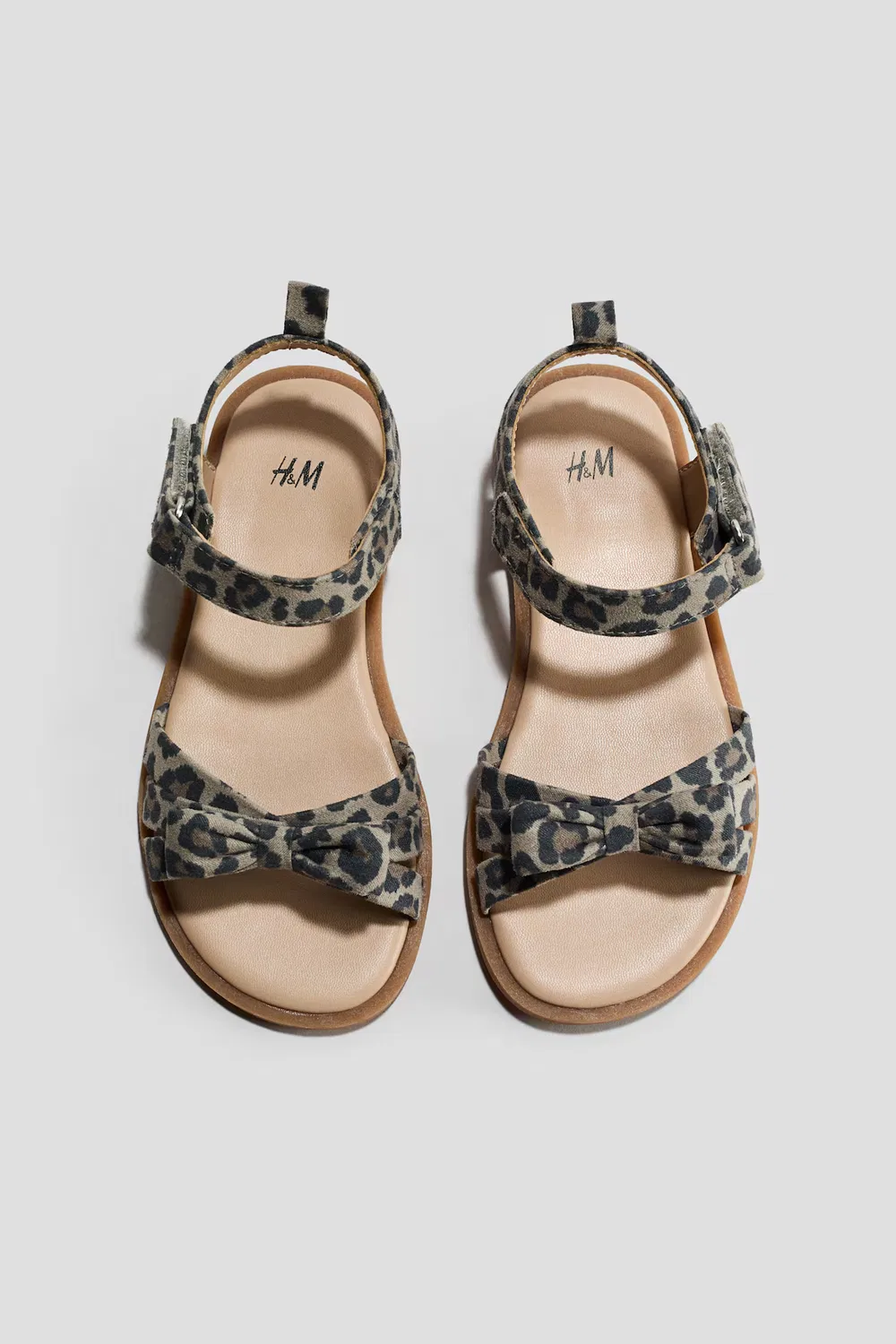 Сандалии H&M, Beige/Leopardenprint