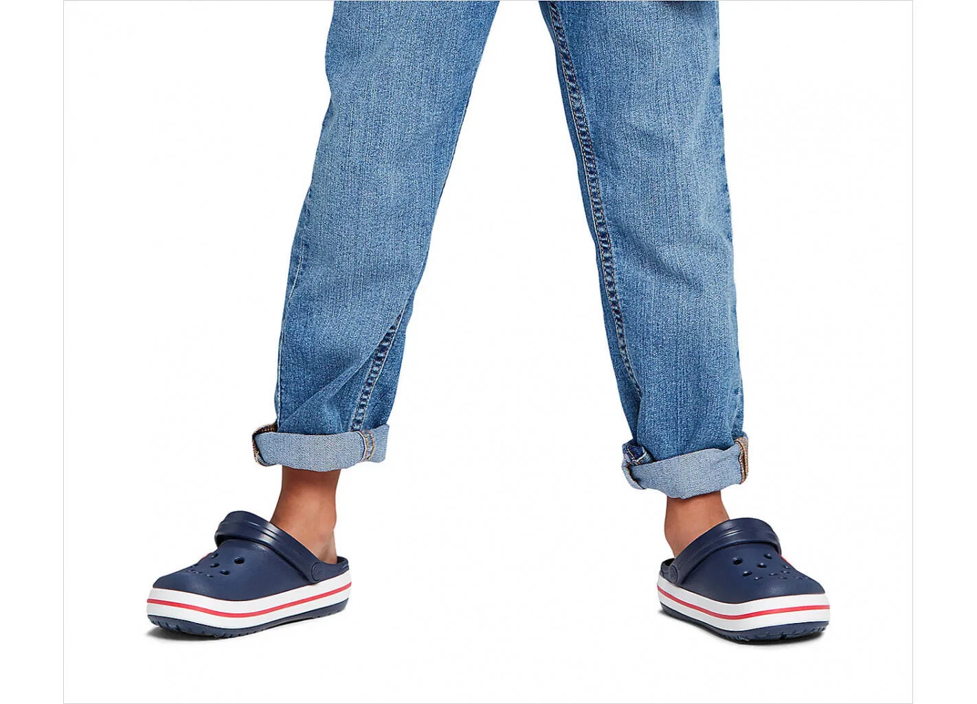 Детские сабо Crocband Crocs, Navy Red — фото 4