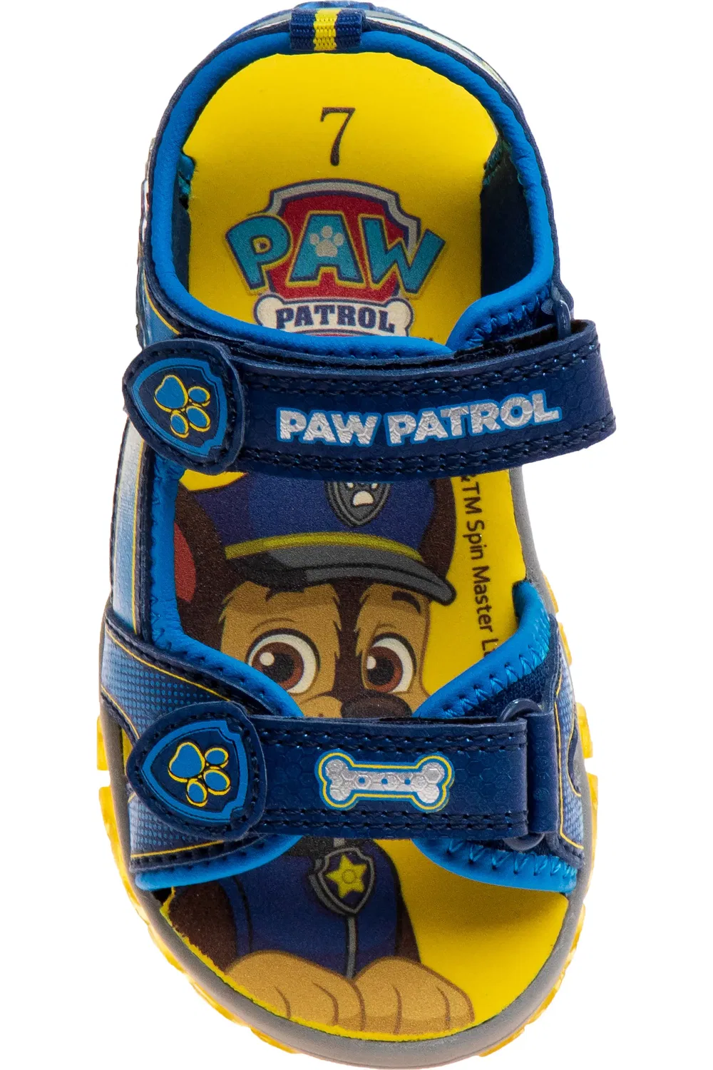 Сандалии детские с регулируемыми ремешками Paw Patrol JOSMO, темно-синий/желтый — фото 4