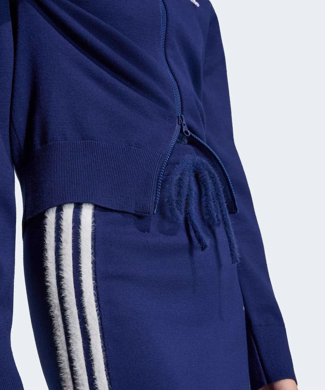 Женская трикотажная юбка Slim Fit с эластичным поясом Adidas Originals, Blue — фото 4