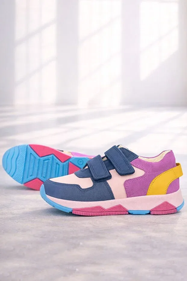 Детские кроссовки для девочек кожаные Rakerplus, Navy Blue