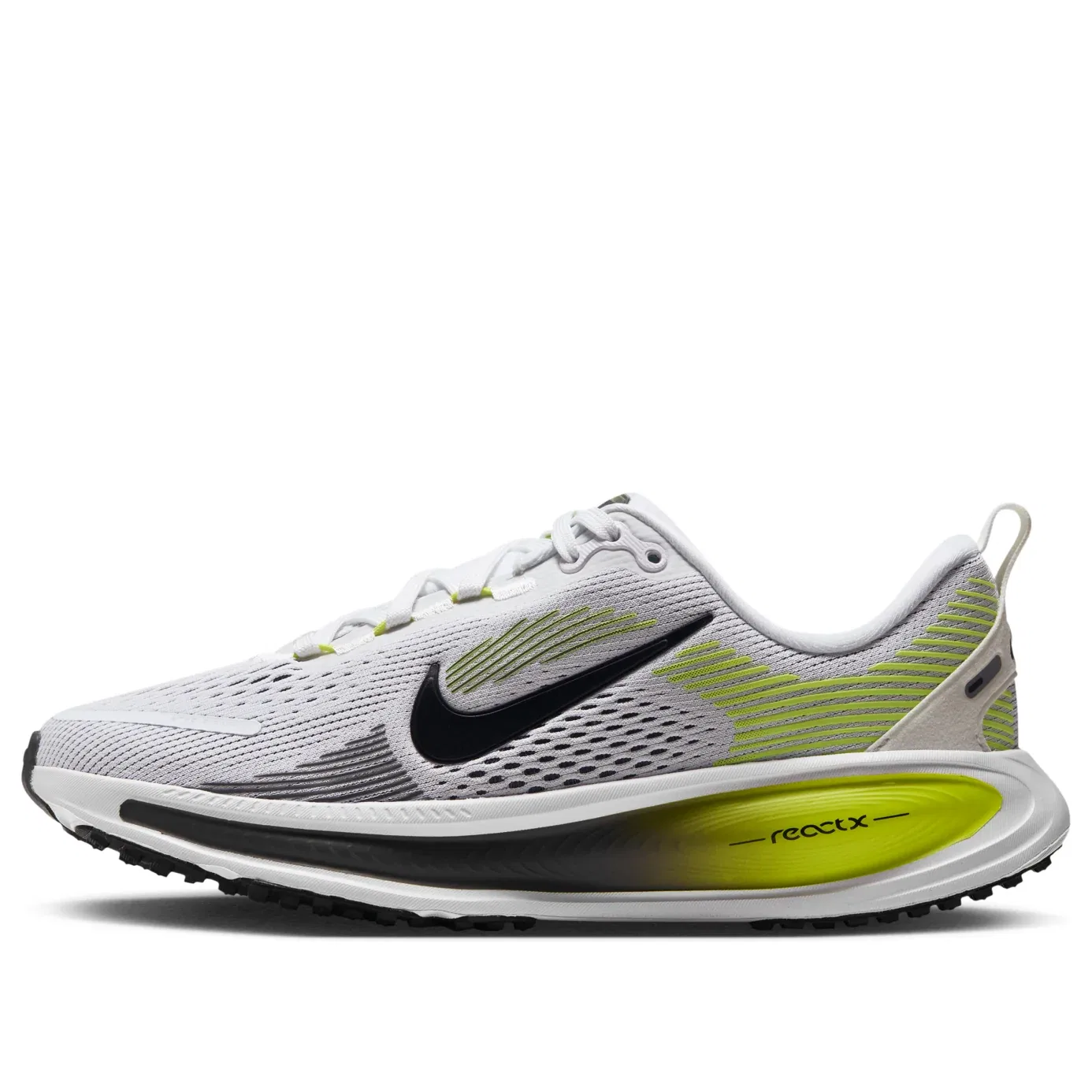 Детские кроссовки с сетчатым верхом Vomero 18 'White Lemon Venom Dark Grey Black' Nike, White/Lemon Venom/Dark Grey/Black