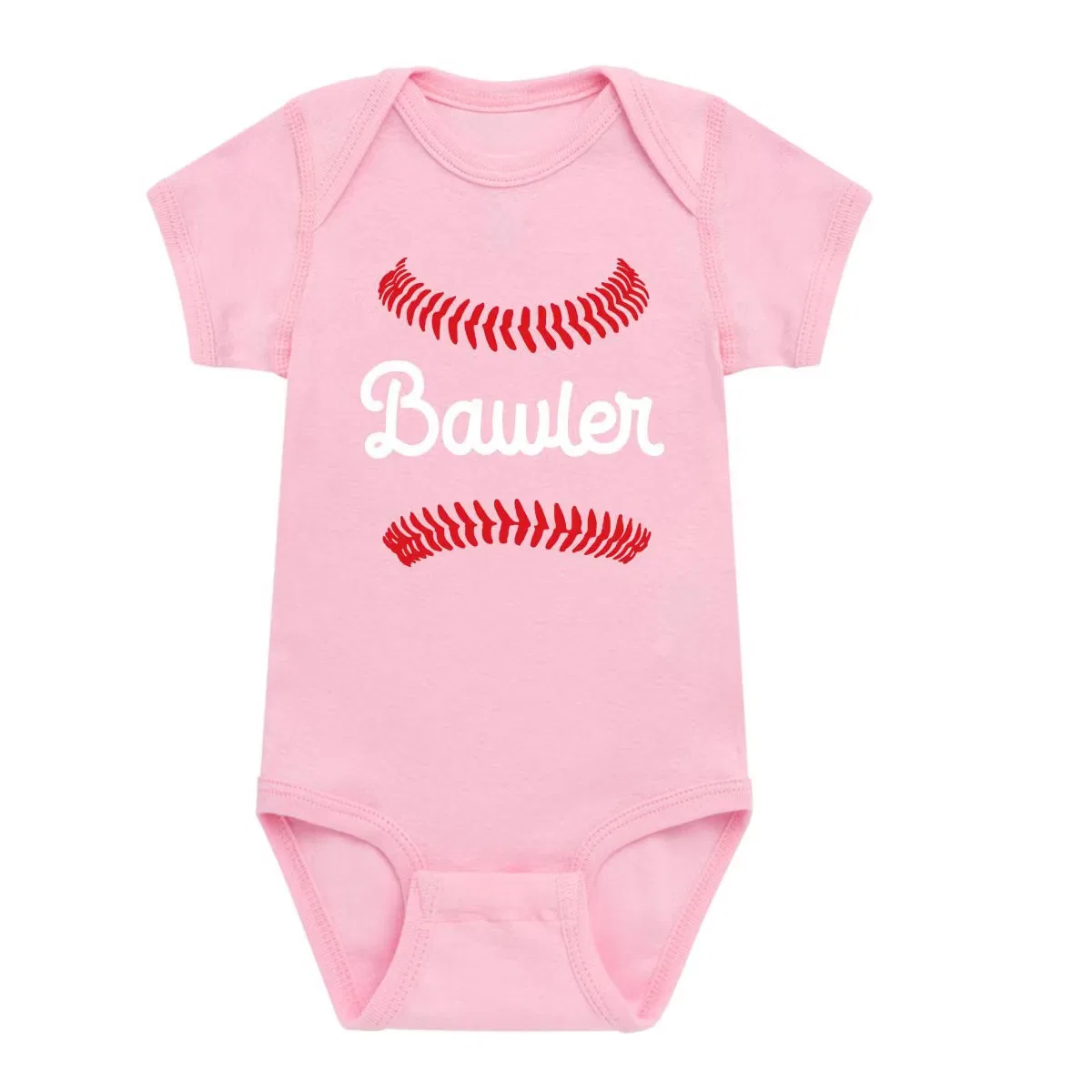 Боди-комбинезон с принтом Bawler Instant Message, Light Pink