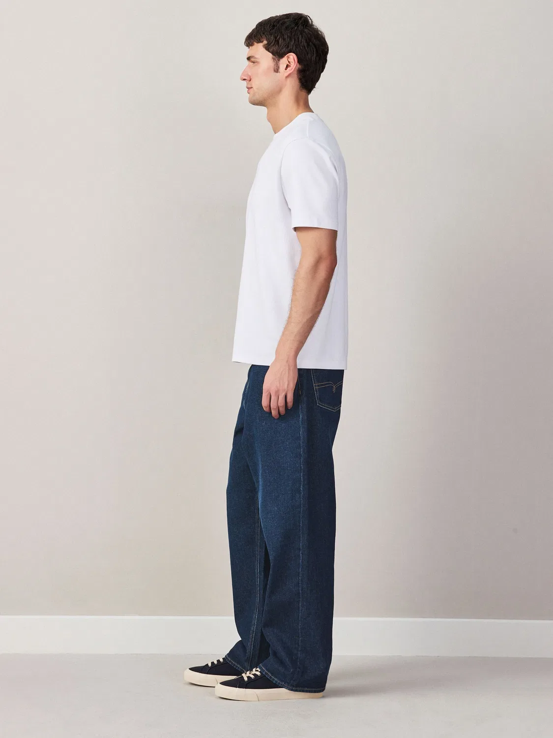 Джинсы свободного кроя Baggy Fit Next, темно-синие — фото 3