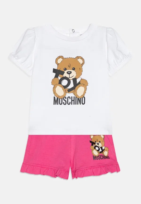 Детские шорты Moschino, белый/розовый