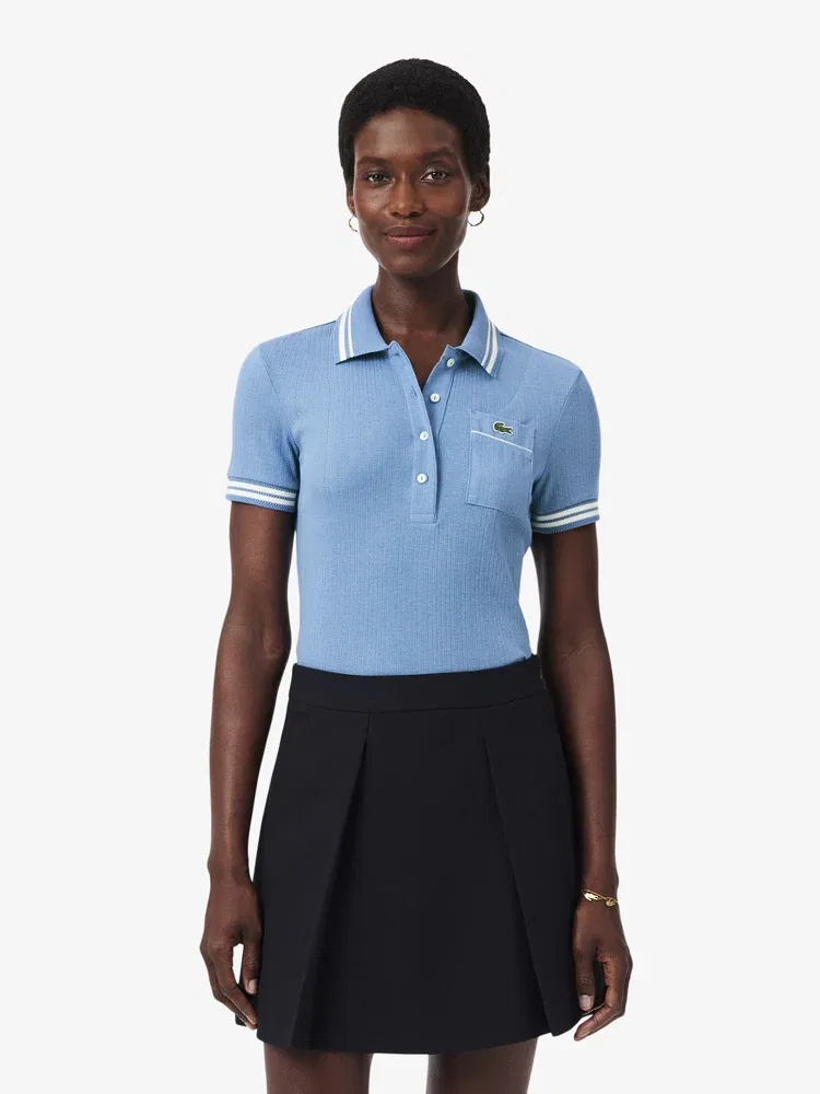 Поло Lacoste Multi Rib, Синий