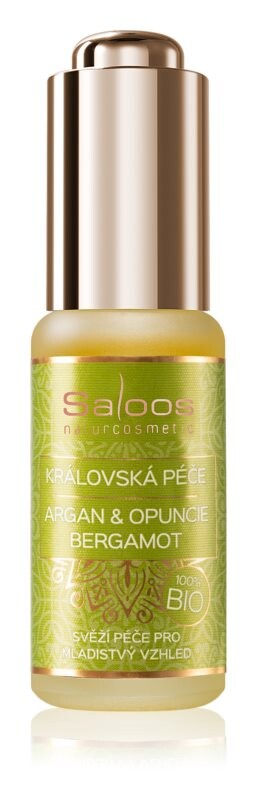 

Питательное масло для лица против первых признаков старения кожи Saloos Bio King's Care Argan & Opuntia & Bergamot