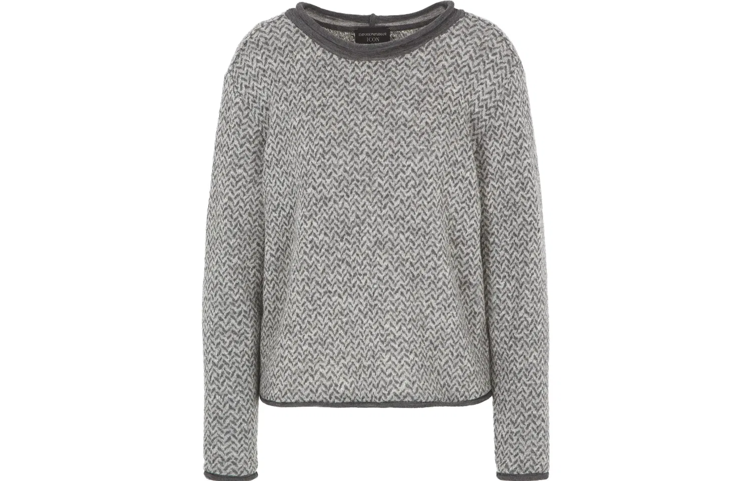 Женский свитер с круглым вырезом EMPORIO ARMANI, Gray