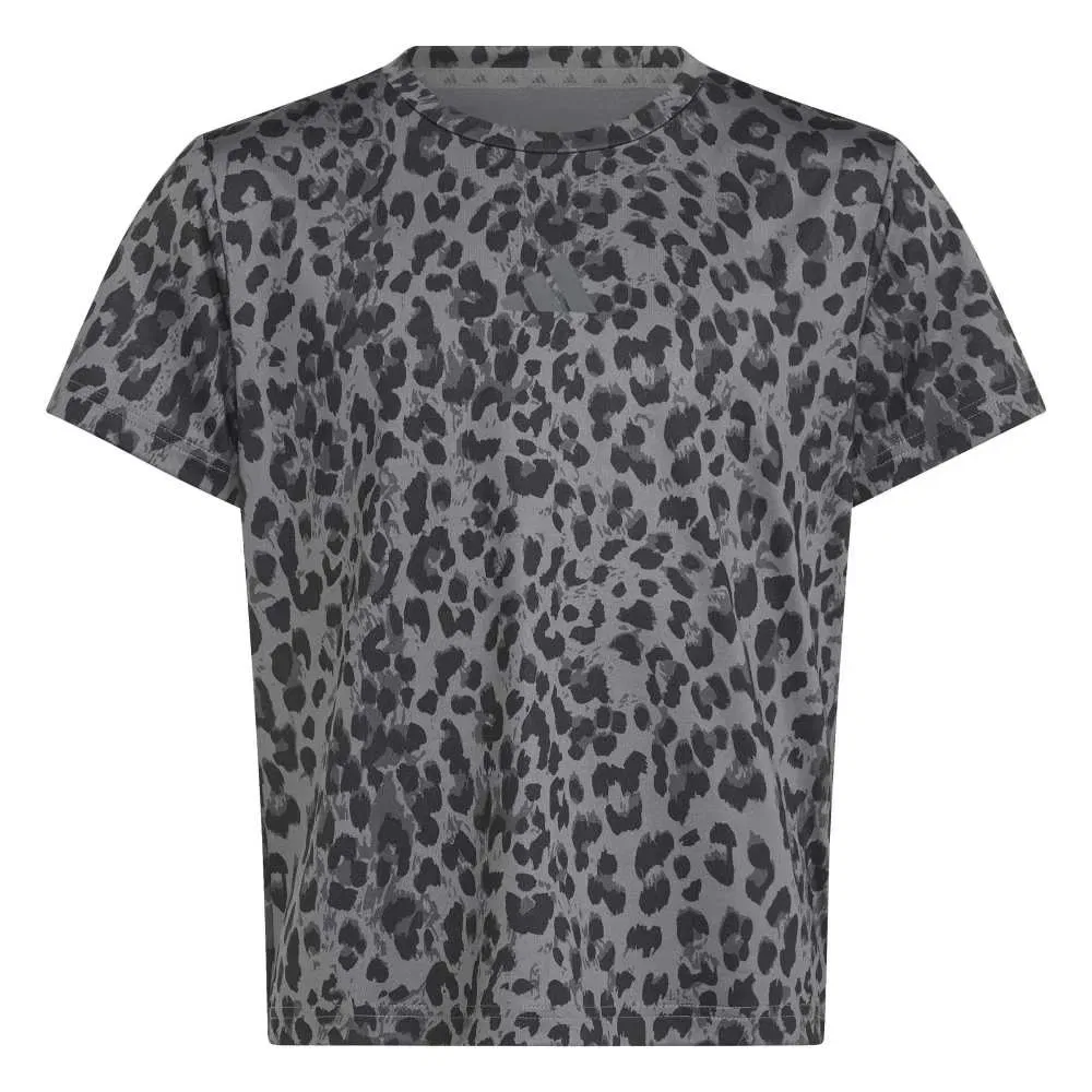 Футболка с принтом Adidas Seasonal Animal Print, серый — фото 3