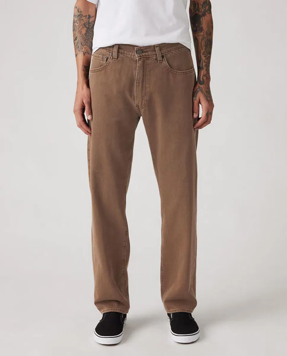 Мужское свободные джинсы, Vaquero 555 Relaxed Straight, Levi's, светло-коричневый — фото 2