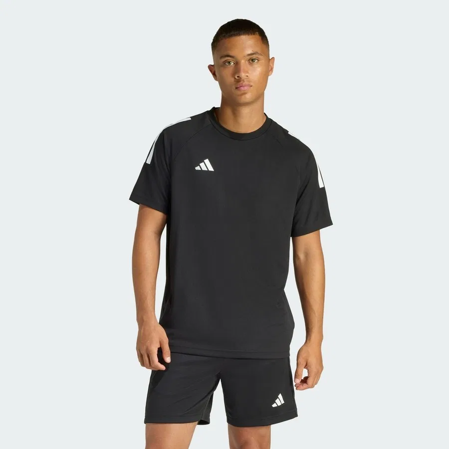 Футболка с длинным рукавом Climacool Sereno 3-Stripes adidas, Черно-белый